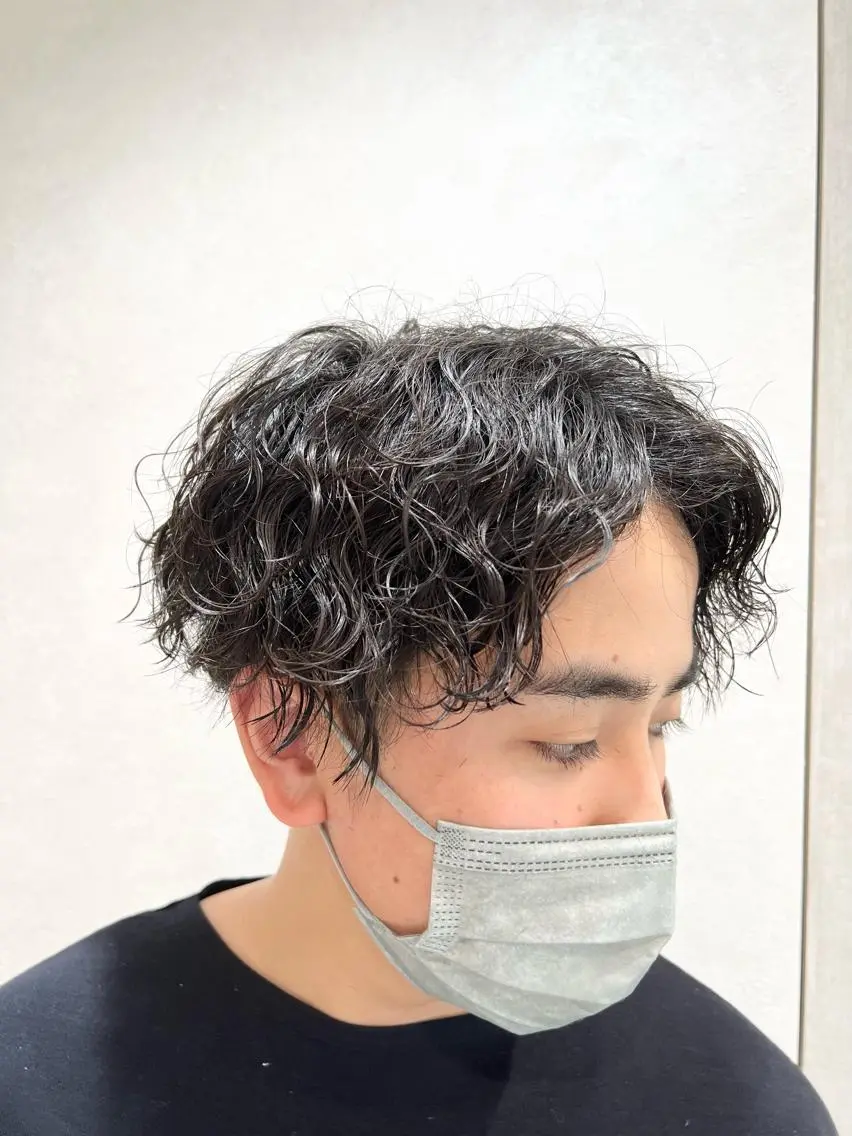 パーマ メンズ フェードカット メンズパーマ スキンフェード 波巻きパーマ スパイラルパーマ カット パーマ 瀬野凌介/メンズ カット/パーマのヘアスタイル