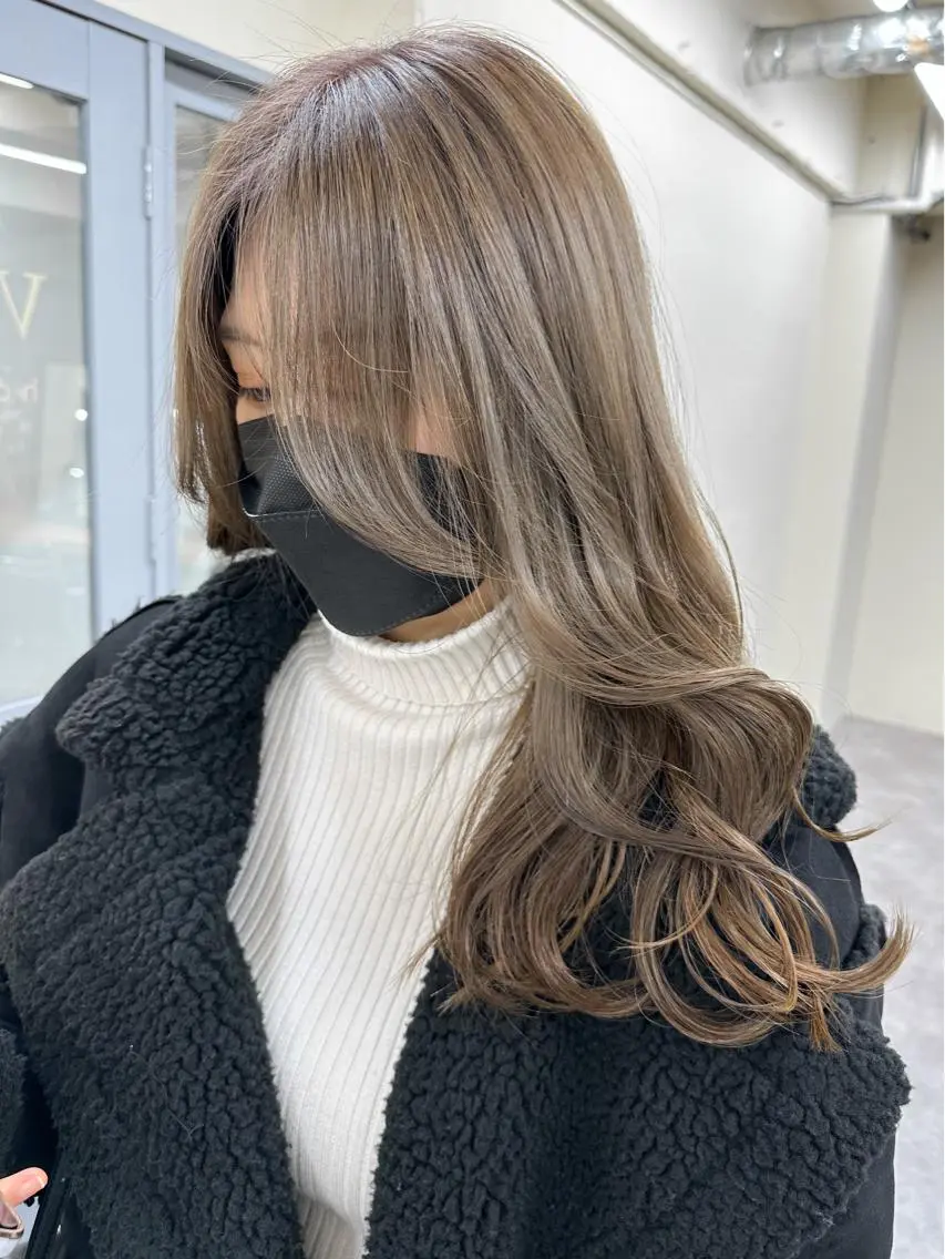 カラー ヘアカラー レディースパーマ モデル募集RIKOのヘアスタイル