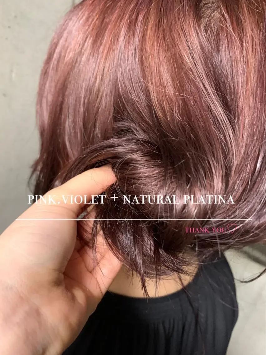 ミディアム カラー 🫧 みゆ🫧のヘアスタイル