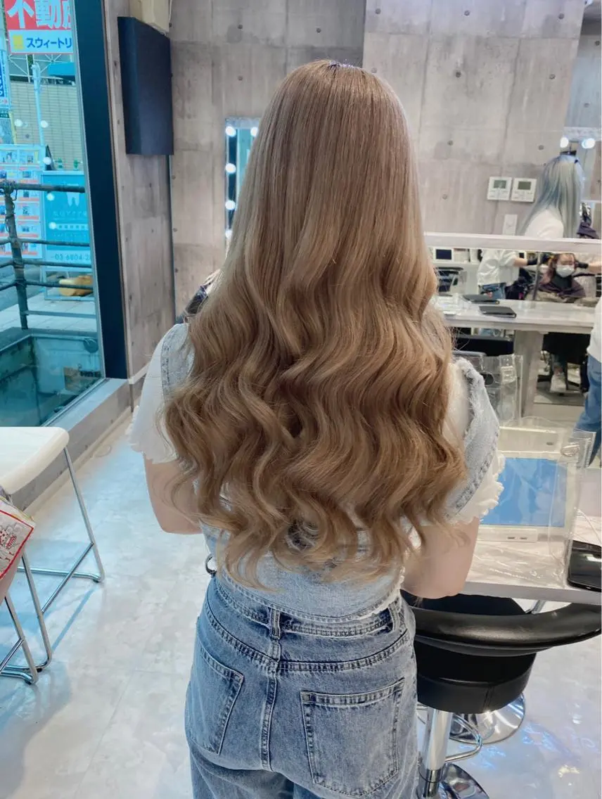 セミロング カラー ヘアカラー トリートメント ダブルカラー特化💍 tiam💍韓国ヘアのヘアスタイル