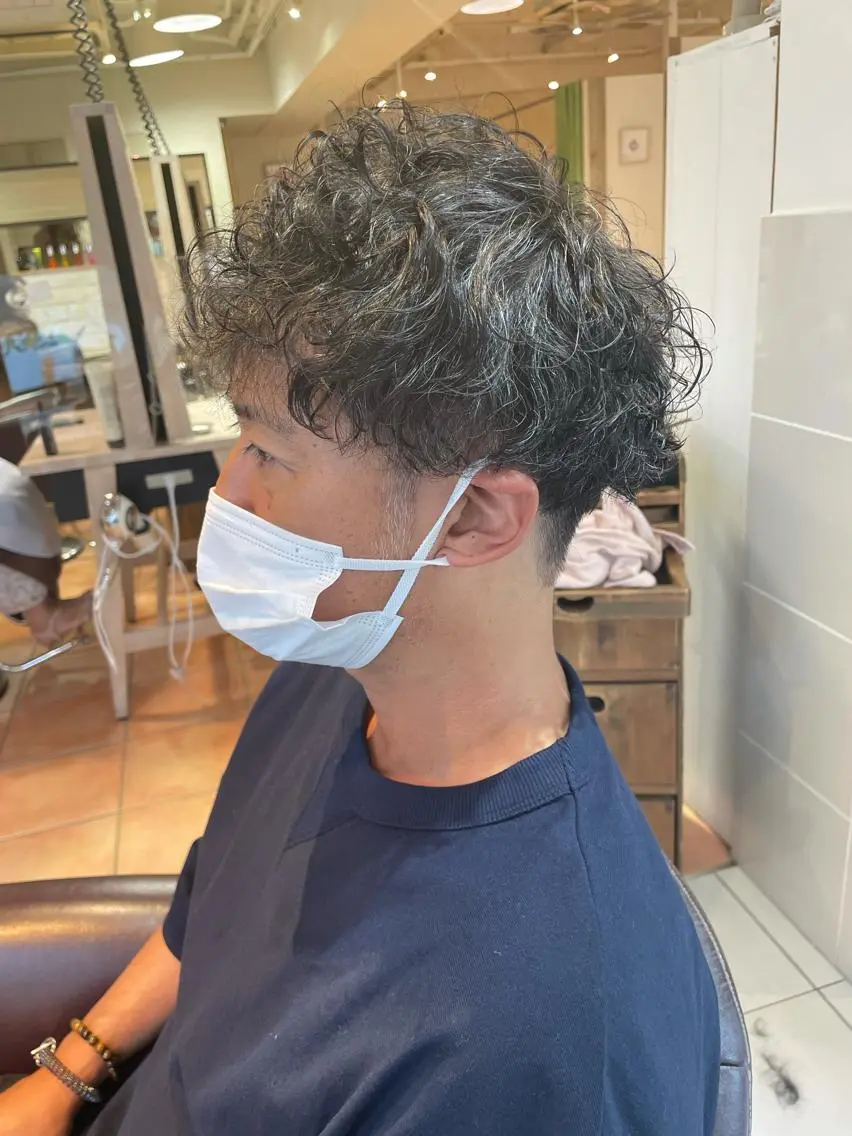 ショート パーマ メンズ 辻堂メンズ特化 YU-YAのヘアスタイル