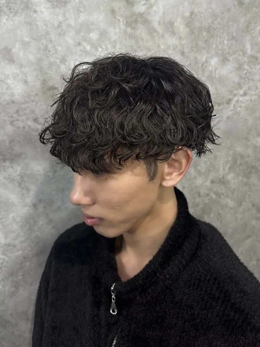 パーマ メンズ カット パーマ トリートメント ヘアセット メンズパーマ特化 店長望月謙二郎のヘアスタイル