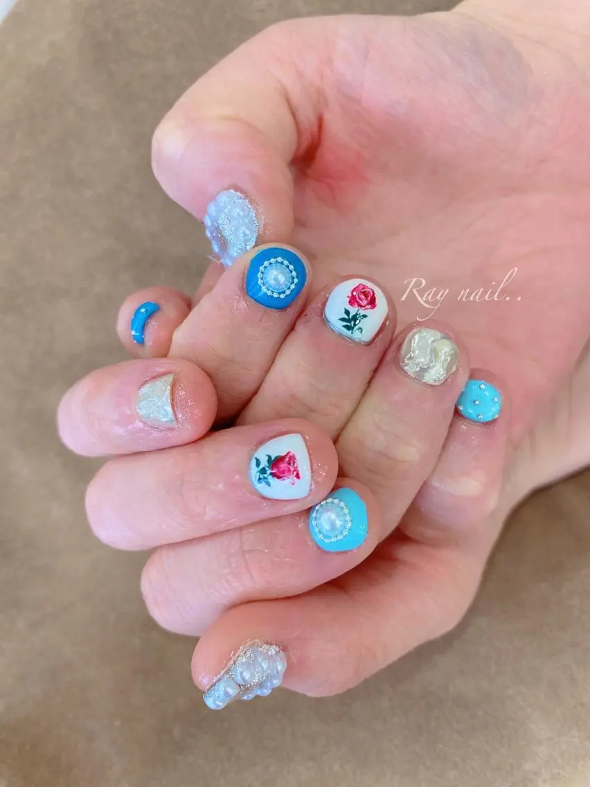ネイル ミラーネイル nailsalon ∞ ﾐｶﾅﾙ ∞のネイルデザイン
