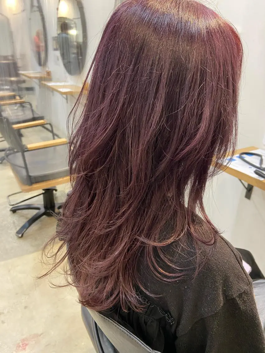 セミロング カラー カット ヘアカラー 髪質改善/森ノ宮/ 美容室/店長杉山慶尚のヘアスタイル