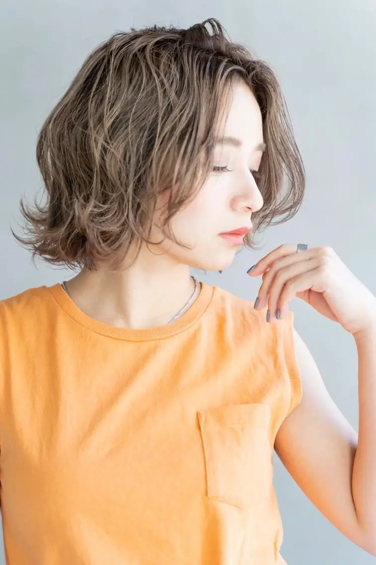 ショート カット ヘアカラー トリートメント 🎊LUK🎊_公 式_🩵髪質改善🩵のヘアスタイル