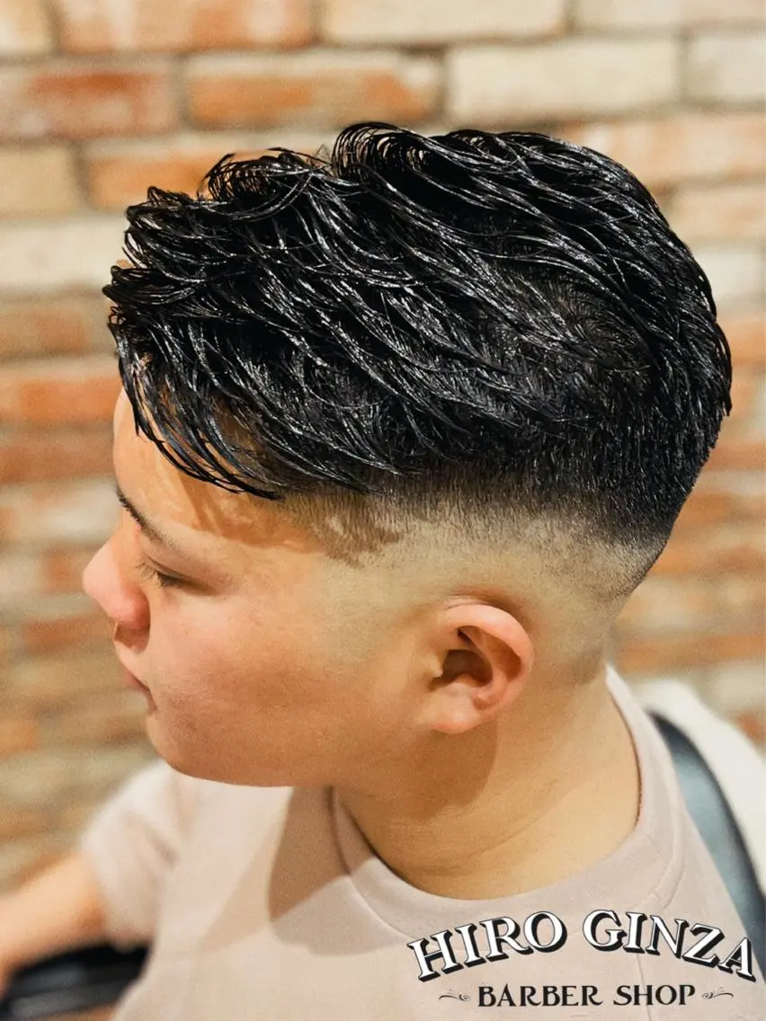ショート パーマ メンズ メンズパーマ ヒロ銀座 石川 昂のヘアスタイル