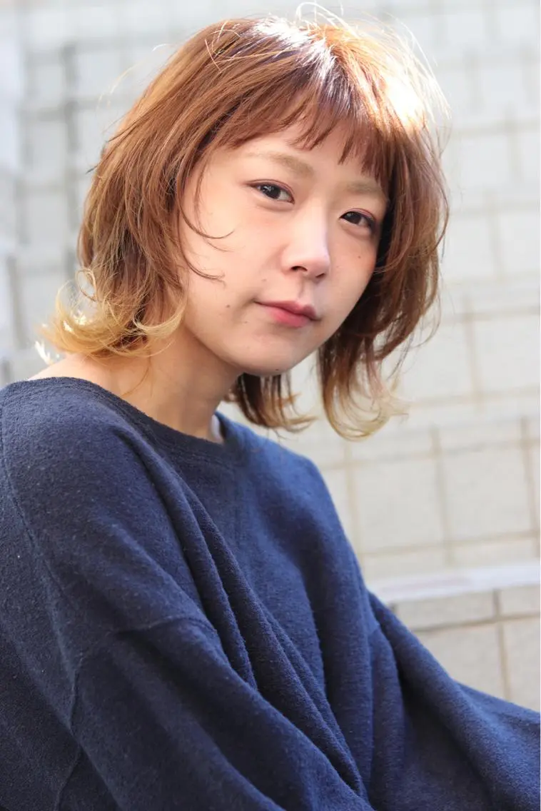 ショート イエローカラー 杉若 利彦のヘアスタイル