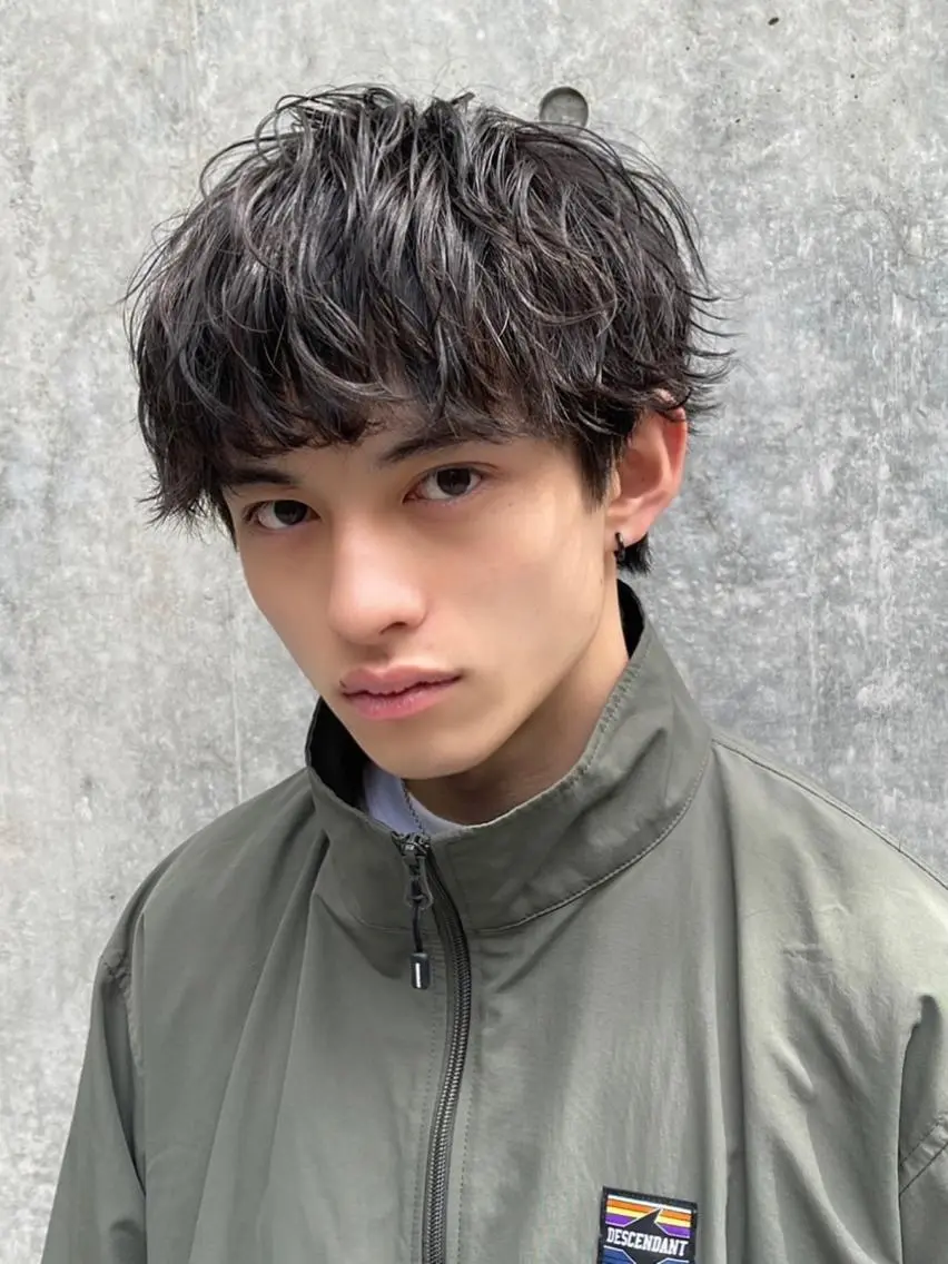 ショート パーマ ヘアアレンジ メンズ fifth 石川 凪のヘアスタイル