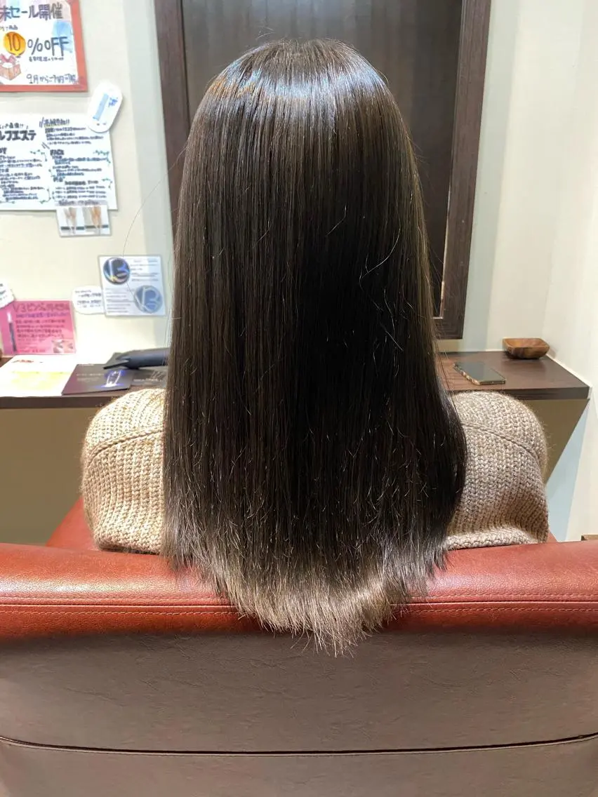 セミロング 水谷 菜央のヘアスタイル