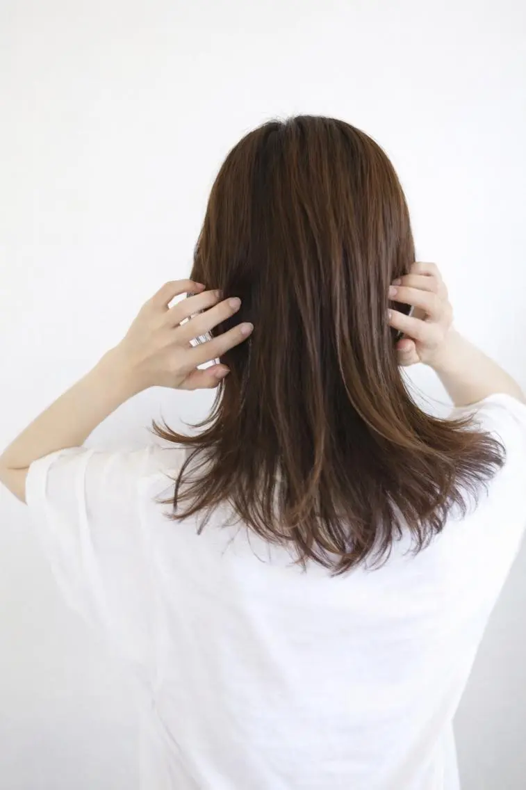 ミディアム カラー ヘアカラー 白髪染め専門店 Recolorなおこのヘアスタイル