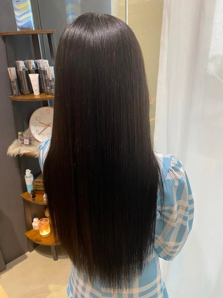 ロング カラー カット ヘアカラー トリートメント 田中 アキオのヘアスタイル