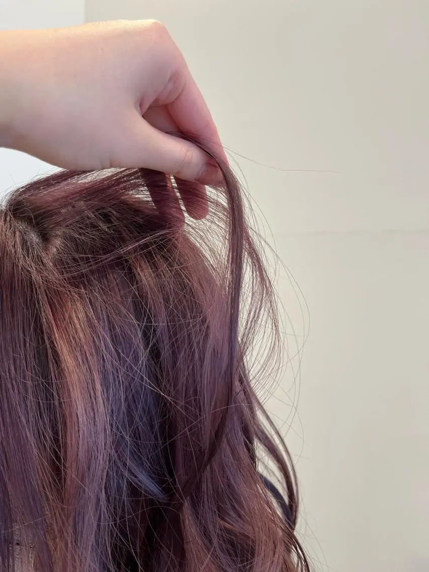 セミロング カラー ラベンダーカラー ピンクカラー ピンクラベンダー haruka 🩶のヘアスタイル