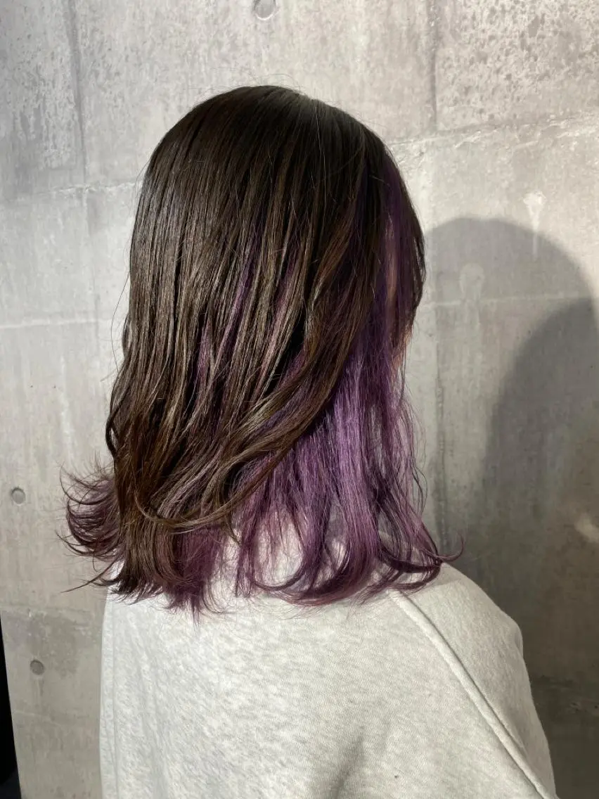 セミロング カラー カット ヘアカラー Maison 寺尾拓朗のヘアスタイル