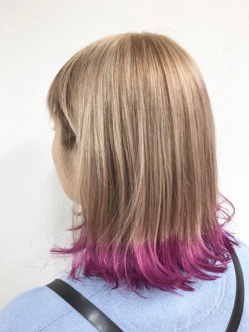 カラー 最高級エクステ /羽エクステ白石宇由のヘアスタイル