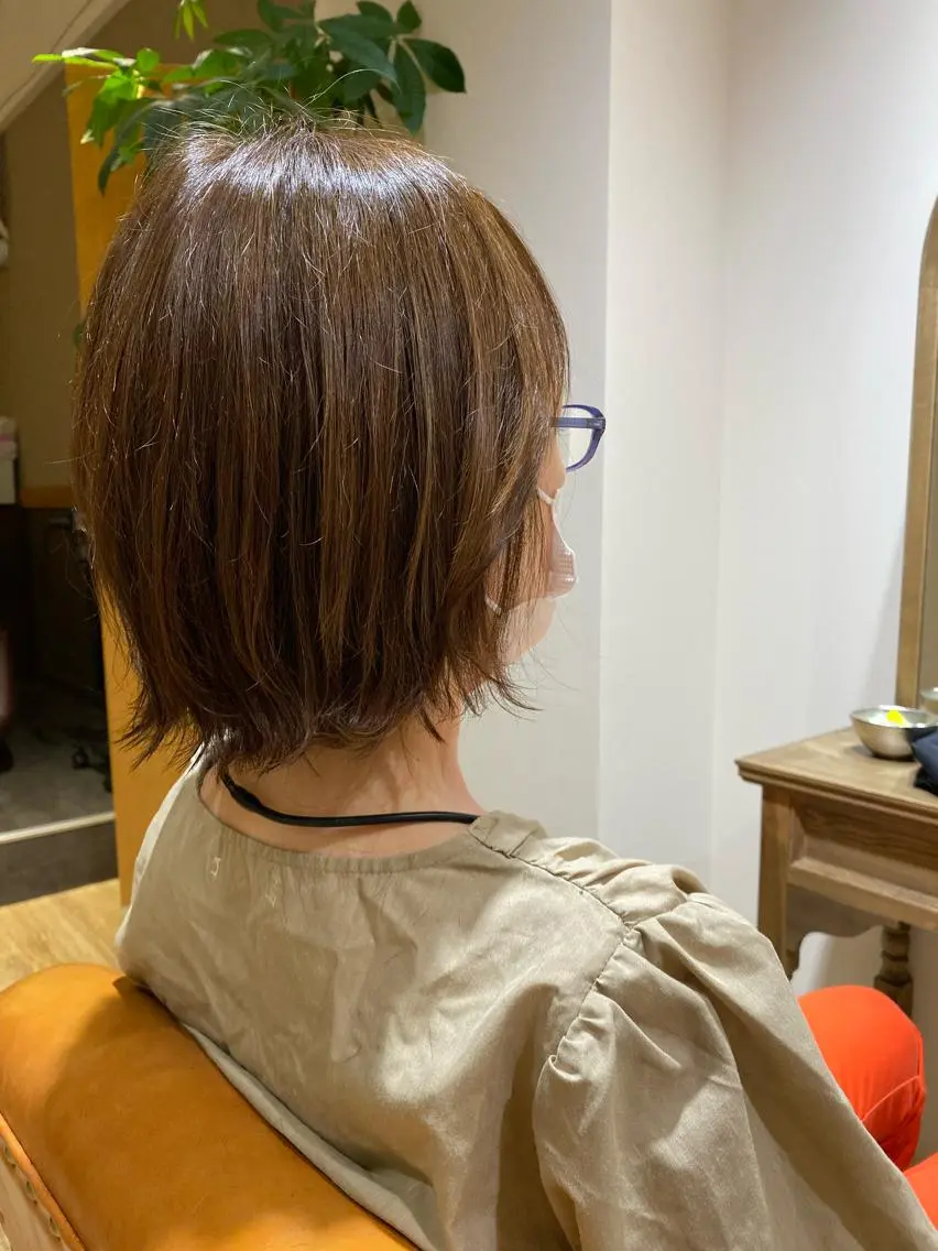 ミディアム ボブ 外ハネヘア 田中 美沙希のヘアスタイル