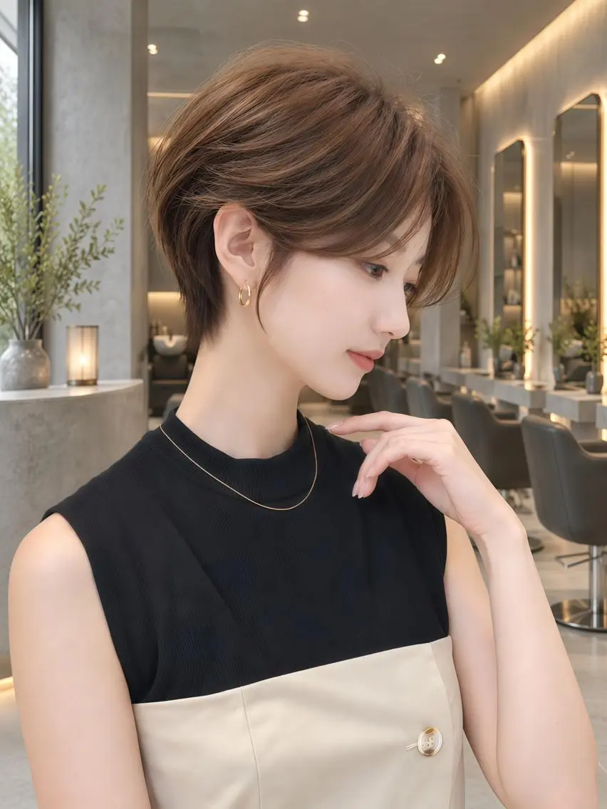 ショート カラー 大川 有香のヘアスタイル