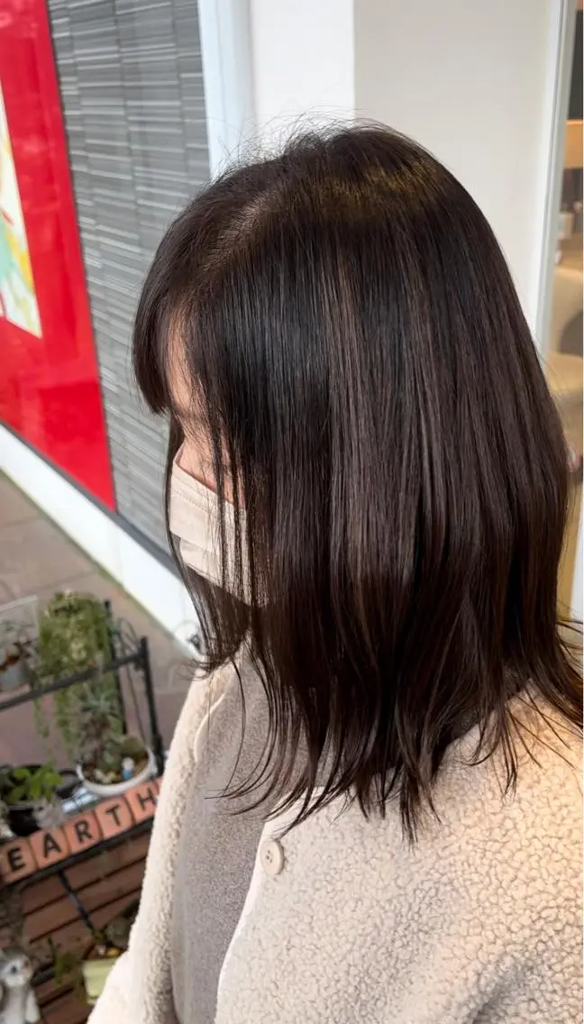 ミディアム カット ヘアカラー トリートメント 工藤 勇樹のヘアスタイル