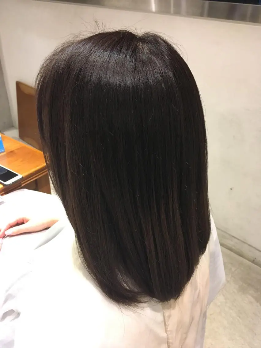 ミディアム カラー グレージュ パープルカラー パープルグレージュ ツヤ美髪💐 髪質改善/高山愛来のヘアスタイル