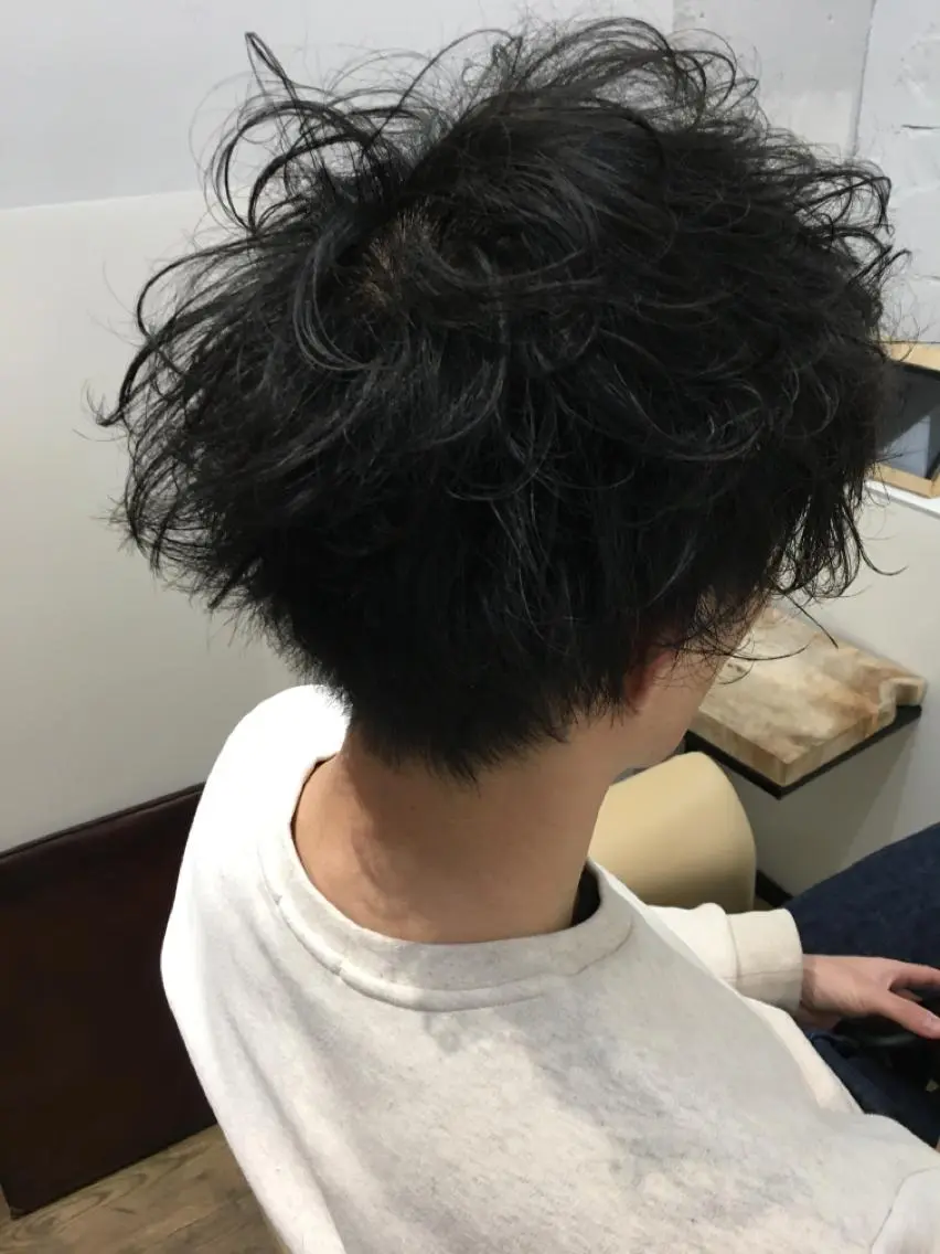 ショート メンズ カット パーマ 代表 土屋ヒロユキ ショートカットのヘアスタイル