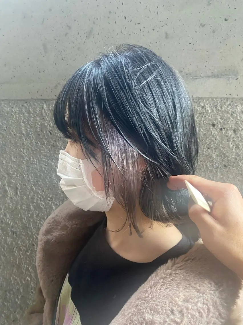 ミディアム カラー パーマ 🌿レイヤー/ブリー チ/🌿JINのヘアスタイル