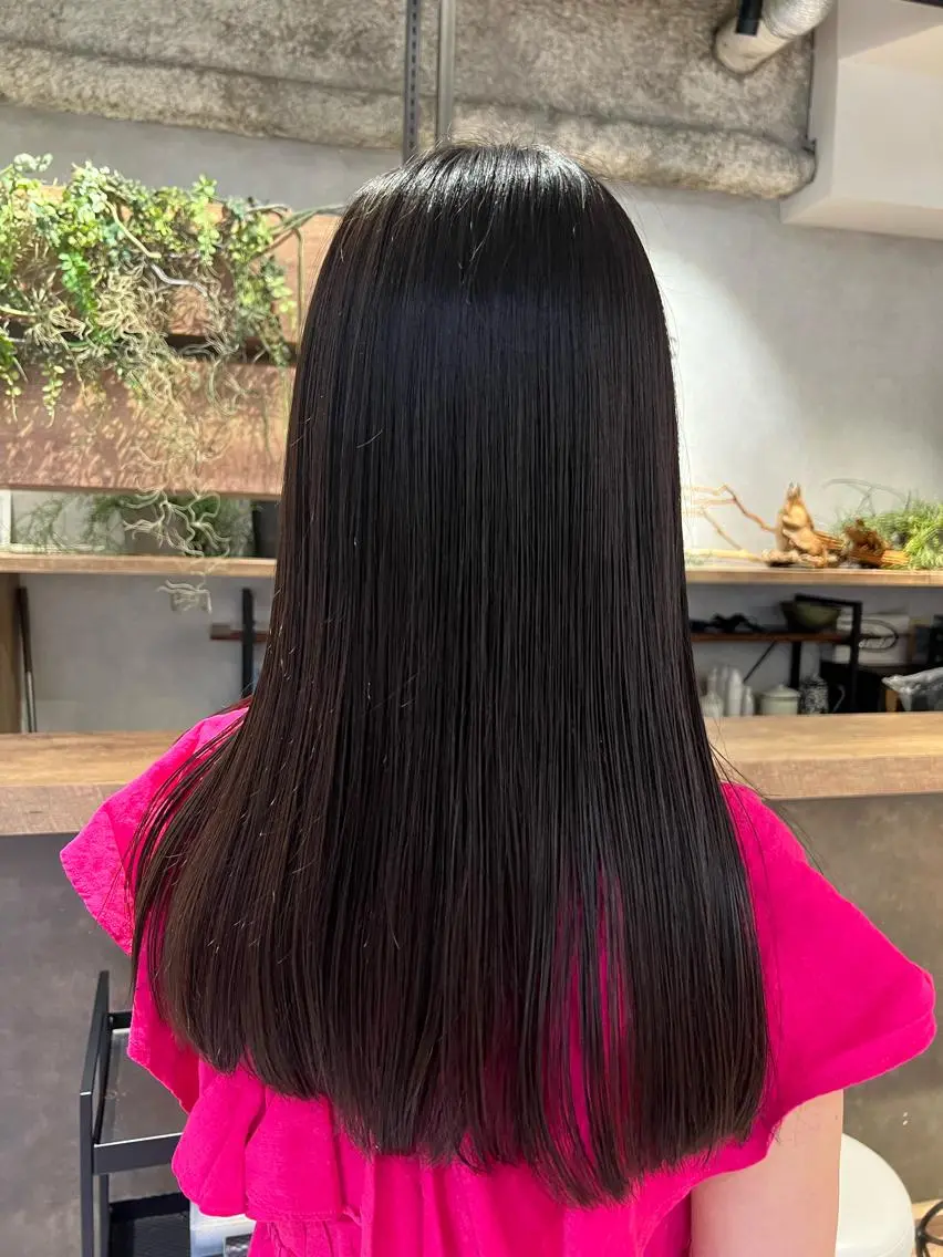 セミロング 渋谷パーマNo.1 うえちりくのヘアスタイル