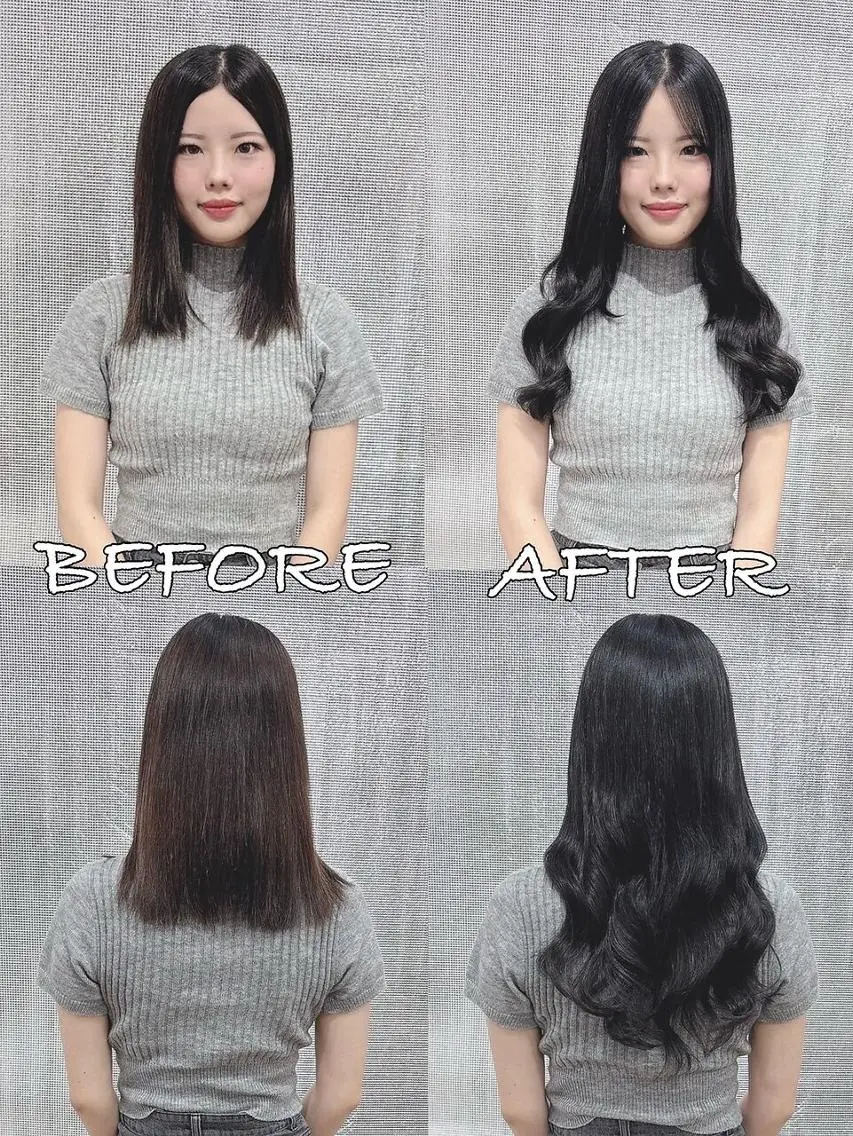 ロング カラー ヘアアレンジ シールエクステ バレイヤージュ ブリーチ ケアブリーチ ダブルカラー LIP 大阪本店 エクステ MISAのヘアスタイル