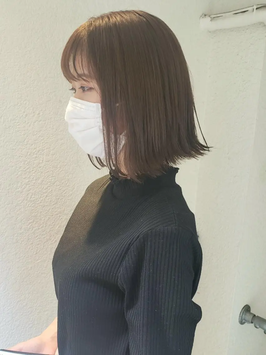 ミディアム カット トリートメント 🇰🇷透明感×ハイ トーン🌟tomoのヘアスタイル