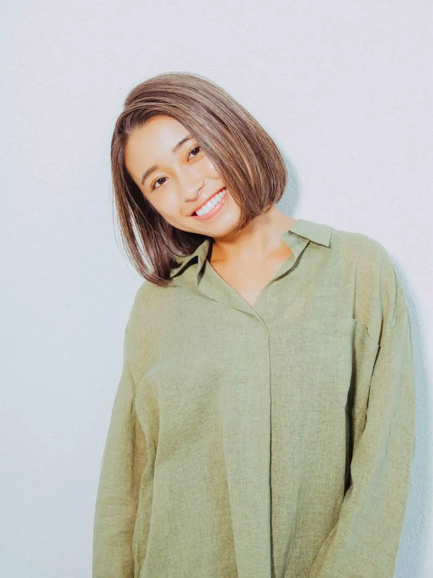 ショート カラー ボブ ショート特化 💐川崎希💐のヘアスタイル