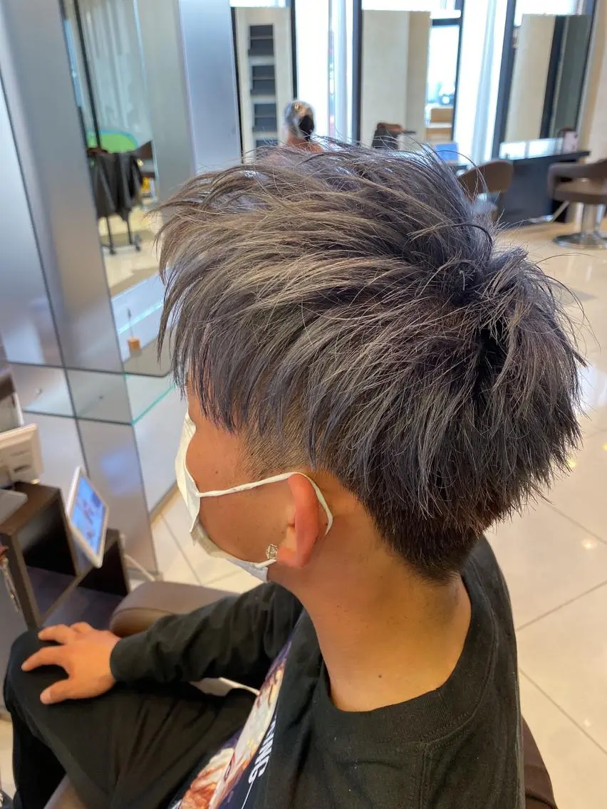 カラー メンズ earth甲府昭和店 東 允のヘアスタイル