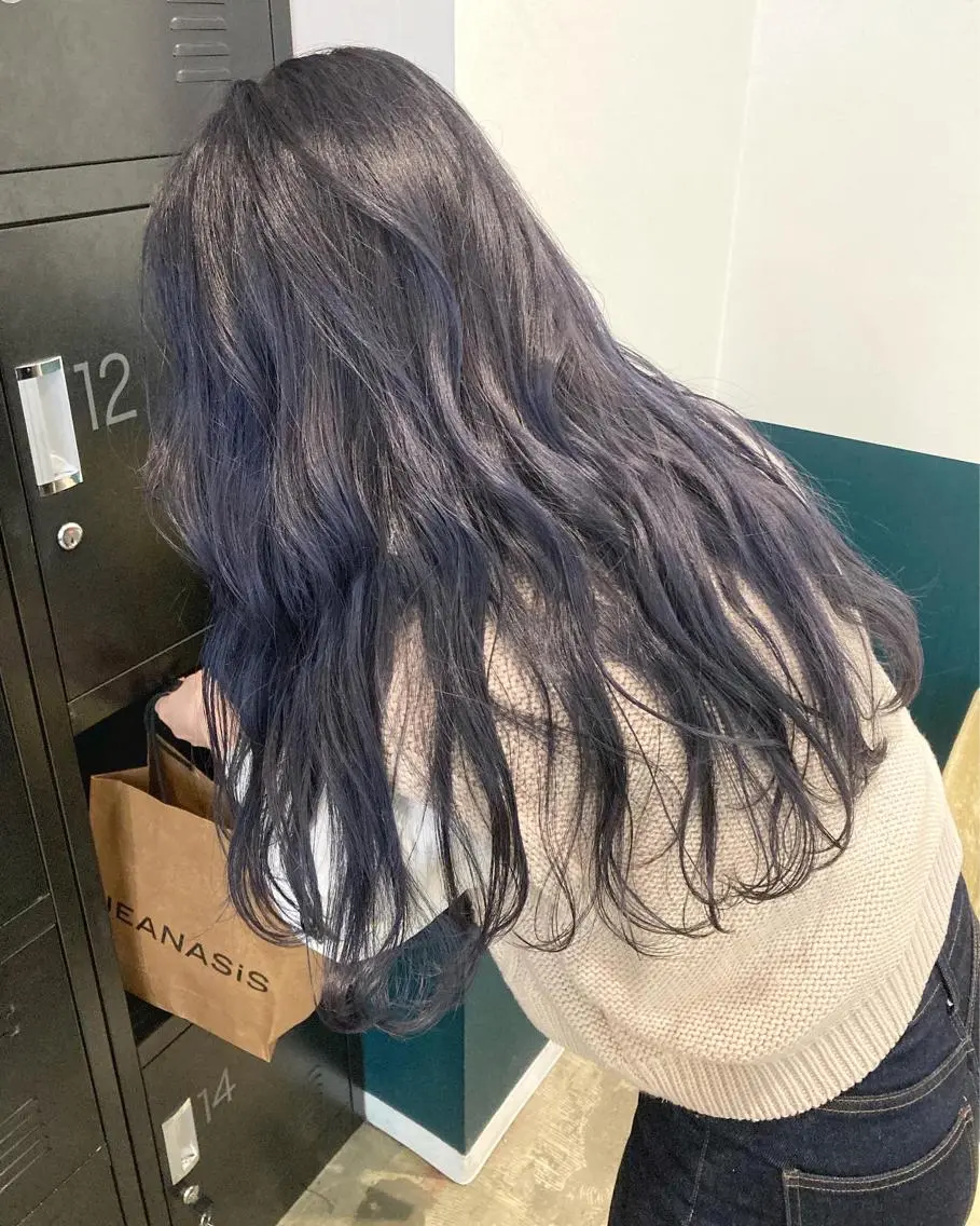 ロング パープルカラー ヘアカラー カラーリスト菅野 竜矢🌈のヘアスタイル