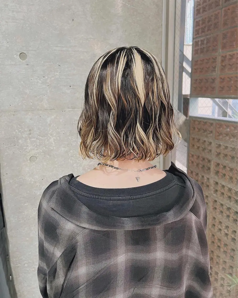 パーマ カット パーマ トリートメント ボブパーマコテ巻き風 パーマNo1深江秀平のヘアスタイル