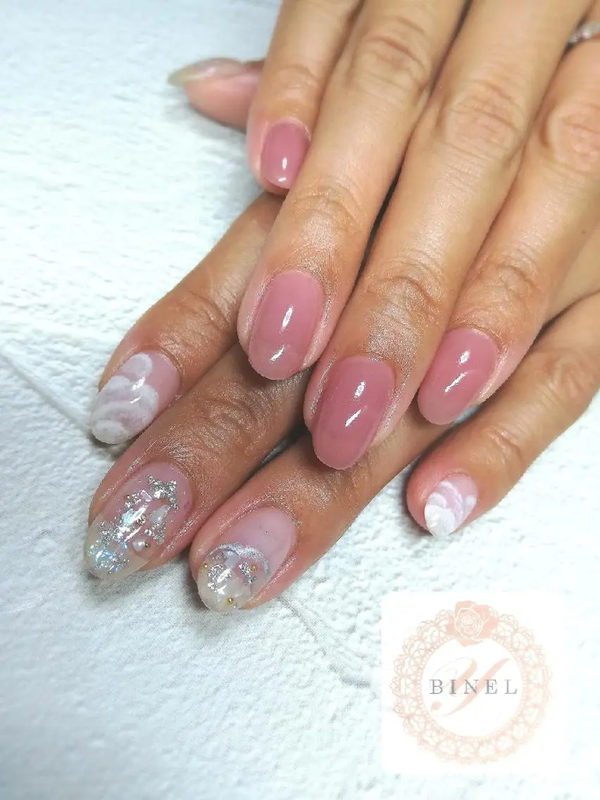 ネイル 持ち込み ハンドネイル Nail Salon Y.BINELのネイルデザイン