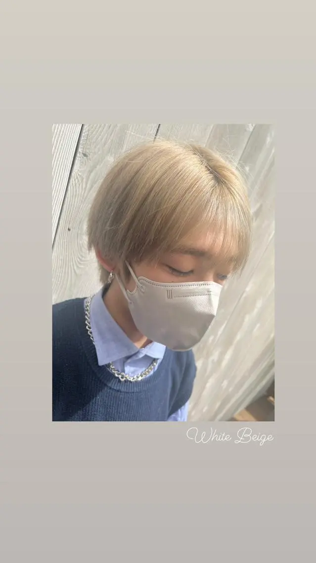 ショート カラー メンズ メンズブリーチ メンズハイトーン ベージュカラー ブリーチ ブロンド カット ヘアカラー トリートメント ハイライト/インナー /ブリーチ/レイヤーのヘアスタイル