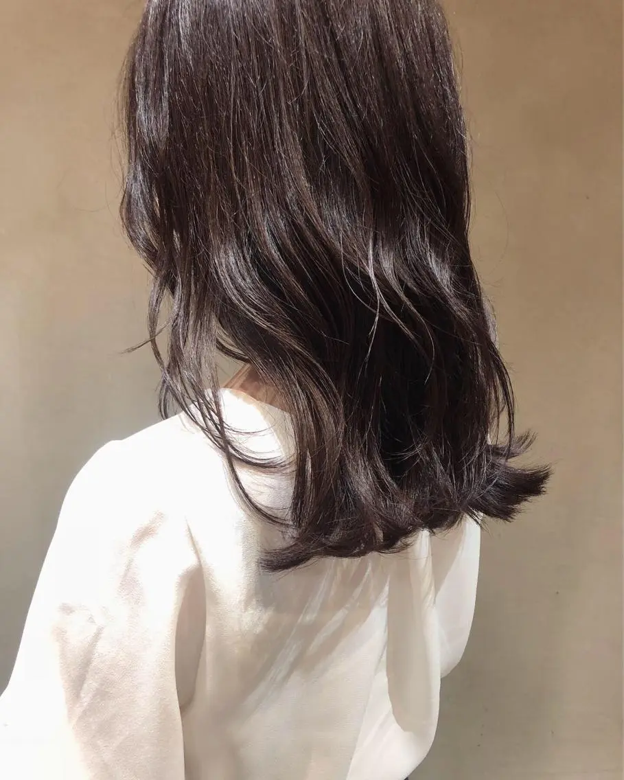 ロング カラー ヘアアレンジ ブラウンカラー ココアブラウン カット ヘアカラー トリートメント 酸性縮毛矯正🧴韓国 レイヤー/髪質改善のヘアスタイル