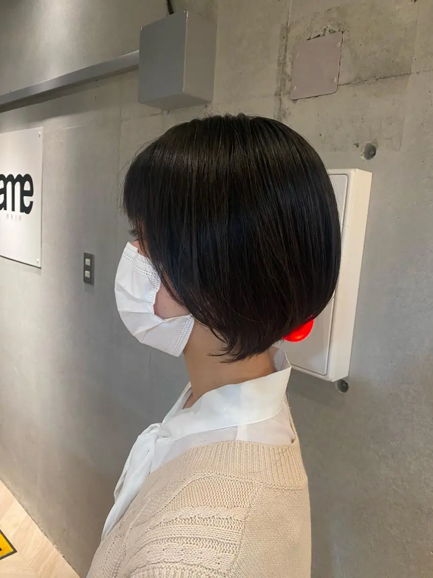 ショート ショートボブ ボブ 似合わせカット ショートヘア カット ヘアカラー トリートメント 西山 恵太郎のヘアスタイル