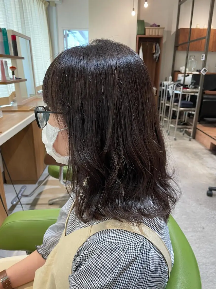 ミディアム カラー 森 翼のヘアスタイル