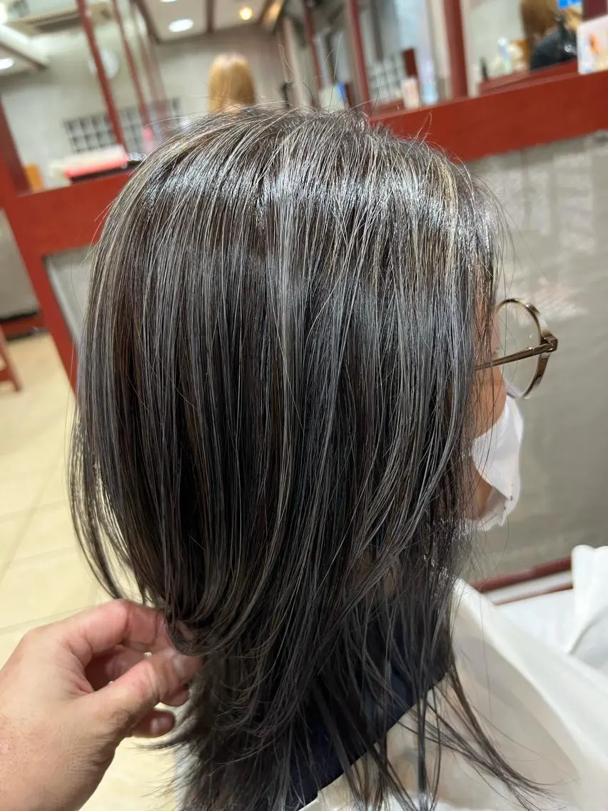 ミディアム 坂本 優輝のヘアスタイル