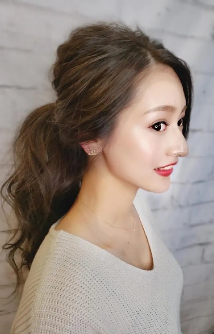 ヘアアレンジ ヘアカラー トリートメント RIENS♡xrea 山本優舞のヘアスタイル