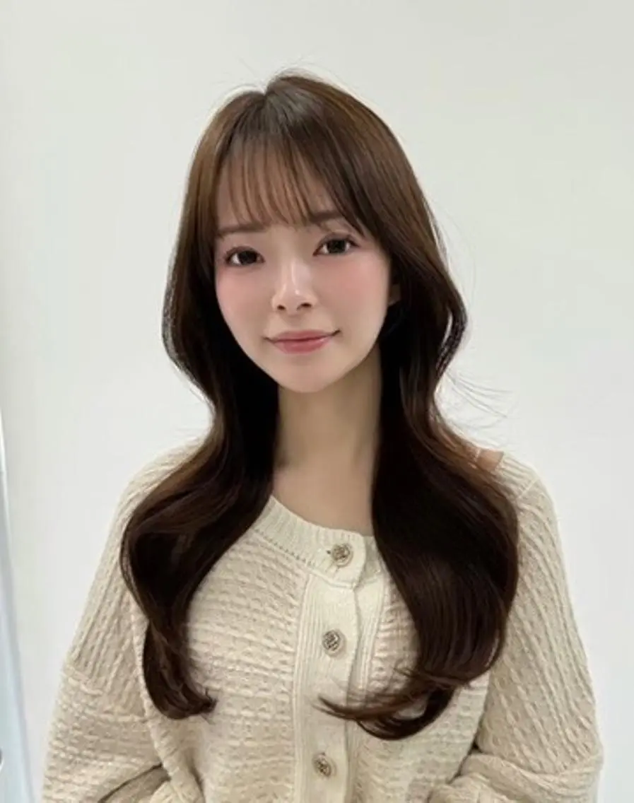 カラー 韓国風赤み消し🌿 透明感カラー🌿池袋のヘアスタイル