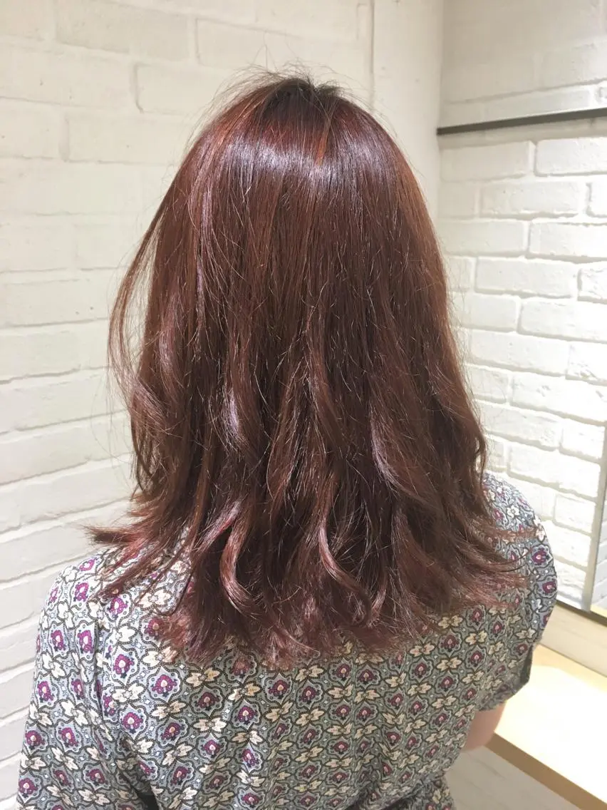 ミディアム カラー ラベンダーカラー ピンクカラー ピンクラベンダー レイヤー/大人メンズ パーマ🌀 平島拓也のヘアスタイル