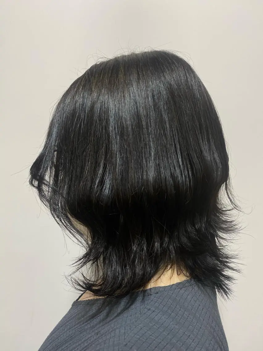 ミディアム カラー ヘアアレンジ TJ天気予報5mm 森　瑞希のヘアスタイル
