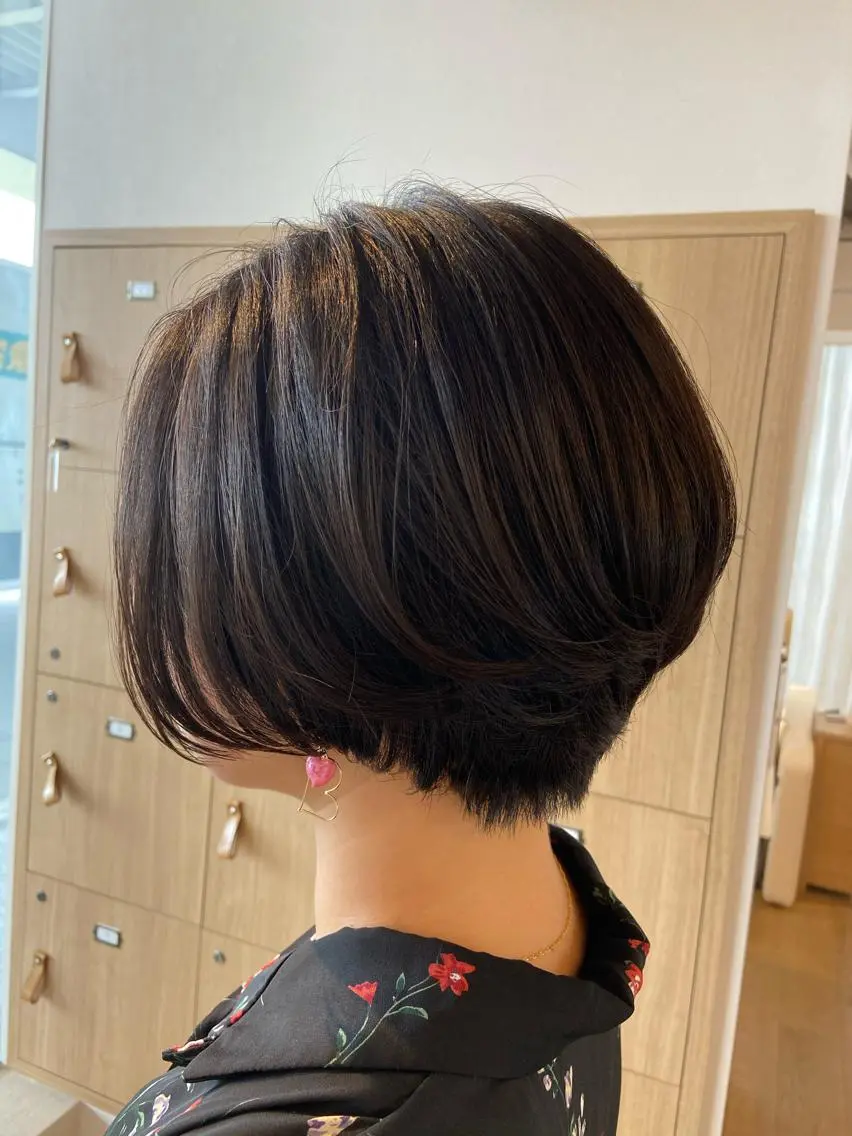 ショート ショートボブ ボブ ショートヘア カット トリートメント Amour なぐらのヘアスタイル