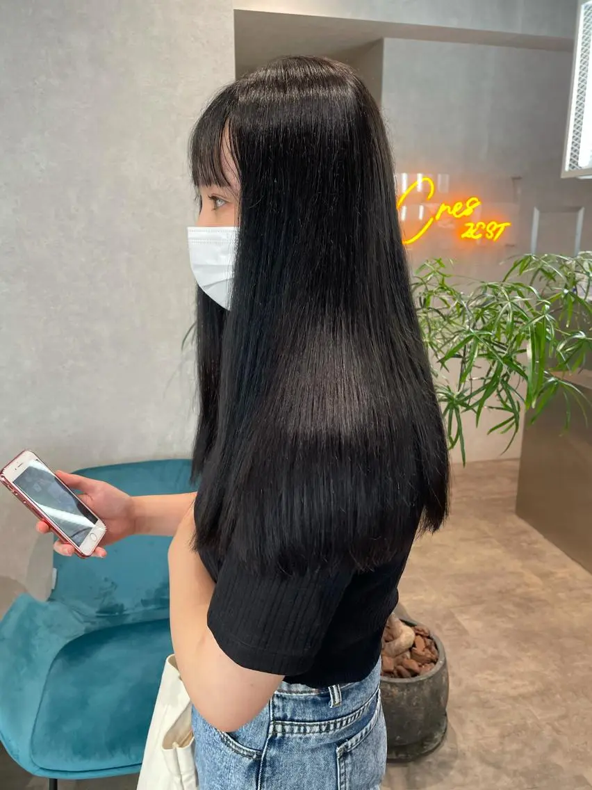 ロング カラー 髪質改善 ヘアカラー トリートメント ナチュラル透明感🌱 小山美樹子のヘアスタイル