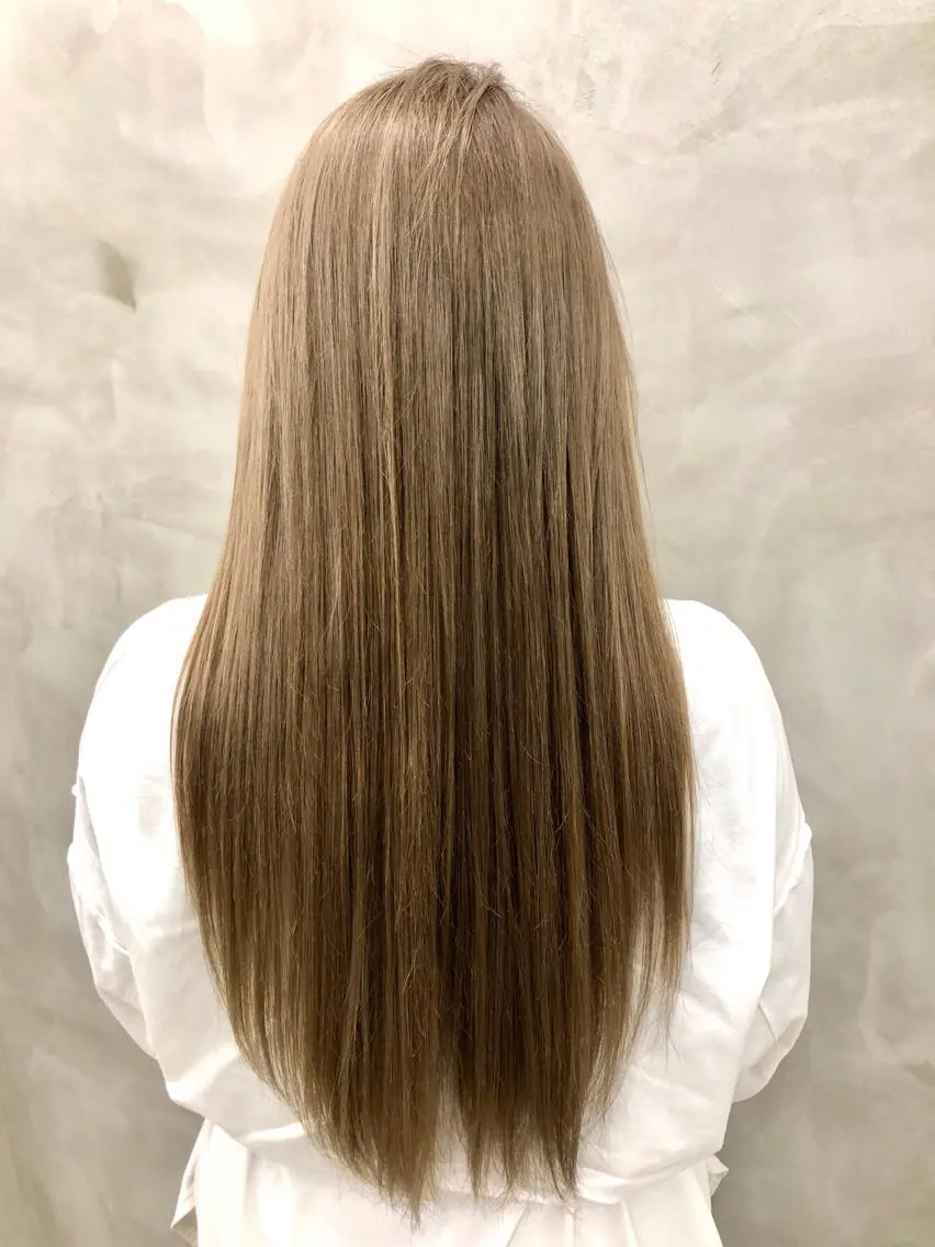 ロング カラー ベージュカラー ブリーチ イルミナカラー ショート・ボブ 徳竹淳一のヘアスタイル