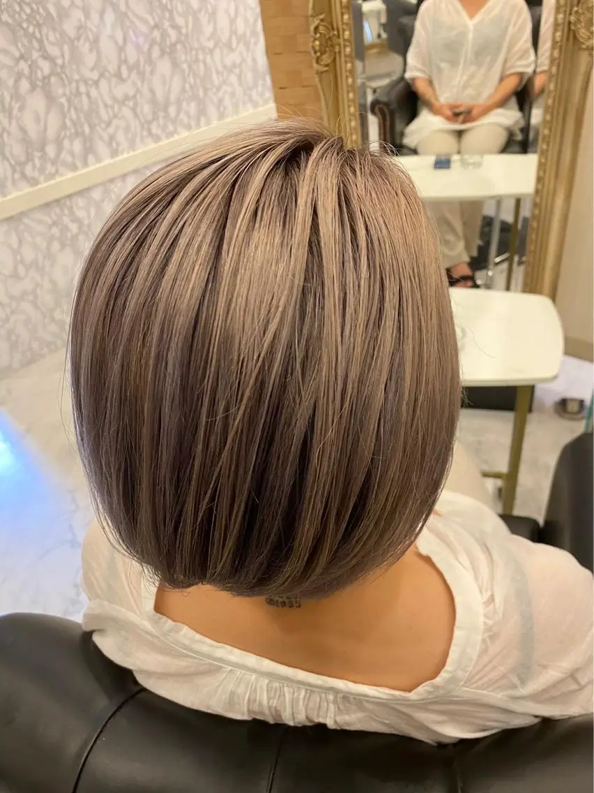 ミディアム カラー カット ヘアカラー トリートメント 💎JADE GRACE💎のヘアスタイル