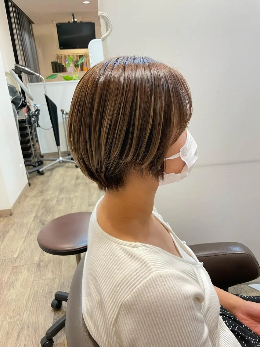 ショート ショートボブ ボブ ショートヘア 町田 あみのヘアスタイル