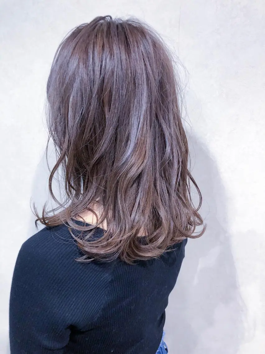 セミロング 佐々岡 亮介のヘアスタイル
