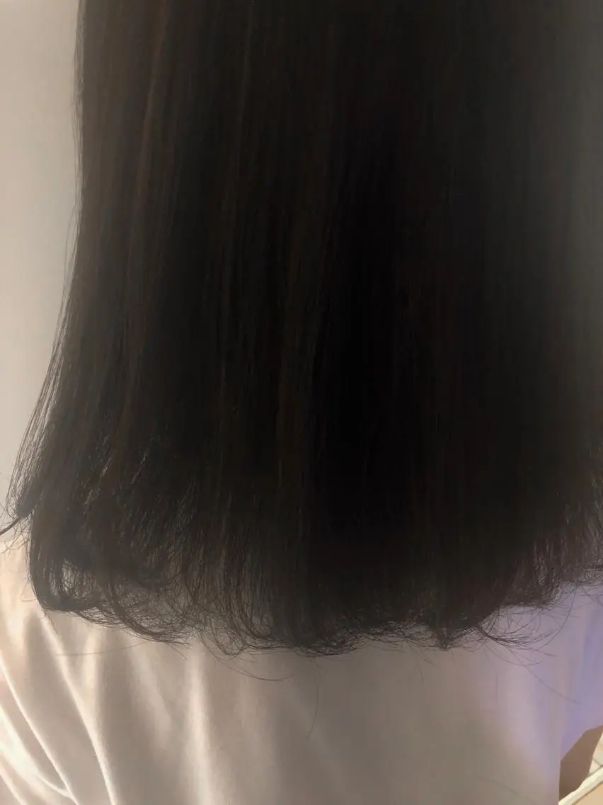 セミロング カラー グレージュ カット ヘアカラー トリートメント 韓国hair ·͜· watanabeのヘアスタイル