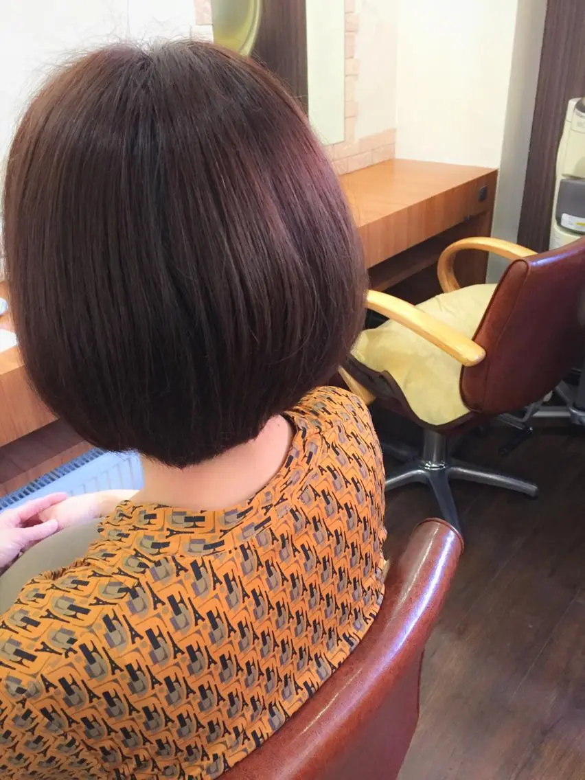 ショート カラー ボブ 齊藤 篤士のヘアスタイル