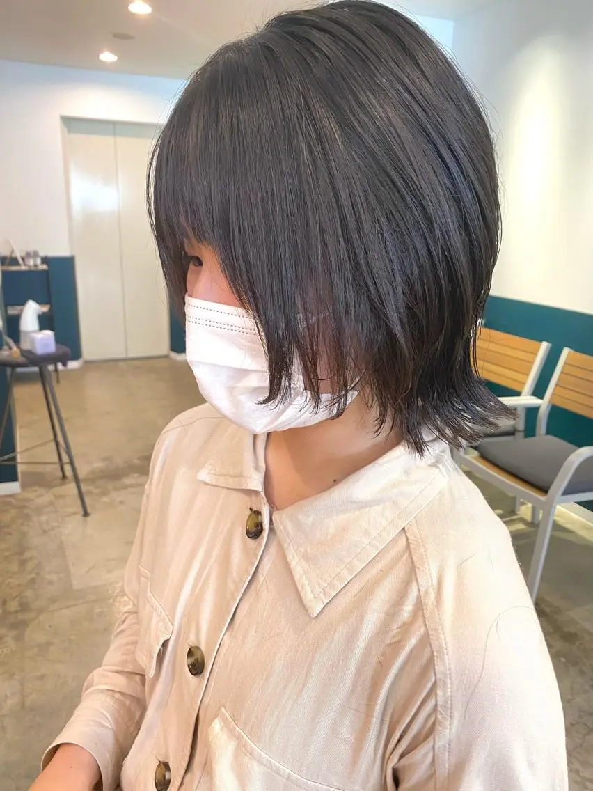 ショート ボブ ウルフカット 武内 凌レイヤーカット🐺のヘアスタイル